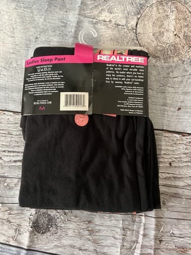 Realtree Ladies Sleep Pant, Relaxed Fit, Black or Pink, Camouflage - Thumbnail 4