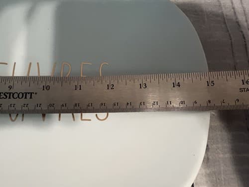 NEW Rae Dunn HOR D’OEUVRES Platter 15” Blue Gold Letters - Thumbnail 4