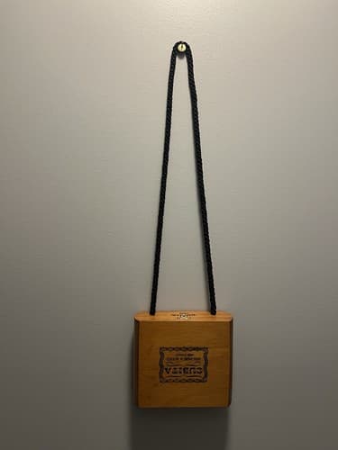 Cigar box purse with rope crossbody strap Cubita Hechos A Mano