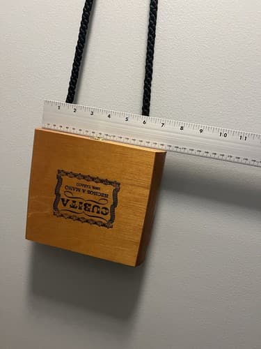 Cigar box purse with rope crossbody strap Cubita Hechos A Mano - Thumbnail 5