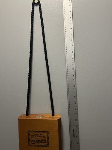 Cigar box purse with rope crossbody strap Cubita Hechos A Mano - Thumbnail 3