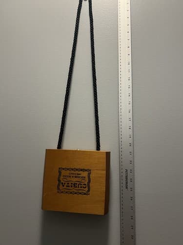 Cigar box purse with rope crossbody strap Cubita Hechos A Mano - Thumbnail 4