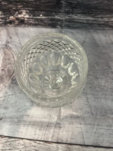 4 Vintage Westmoreland Water Goblets - Waterford Pattern 8oz Square Footed- 1932 - Thumbnail 3