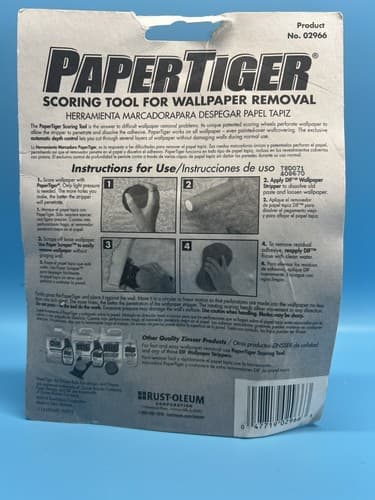 Zinsser Paper Tiger Scoring Tool Wallpaper Removal DIF #02966 New (M) - Thumbnail 2