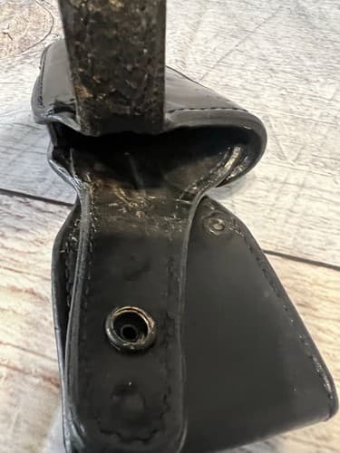 Gould & Goodrich Black Basketweave Leather Holster B720 590 RH - Thumbnail 4