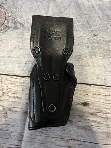 Gould & Goodrich Black Basketweave Leather Holster B720 590 RH - Thumbnail 2