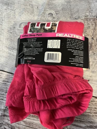 Realtree Ladies Sleep Pant, Relaxed Fit, Black or Pink, Camouflage - Thumbnail 7