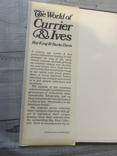 Excellent! The World of Currier & Ives Roy King Burke Davis Book 1968 reprint - Thumbnail 3