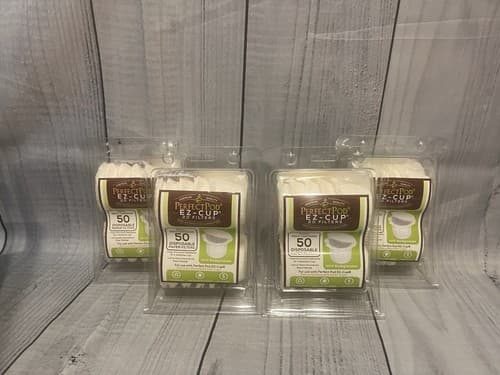Perfect Pod EZ-Cup 2.0 Unbleached Disposable Paper Coffee Filters, 200ct, USA