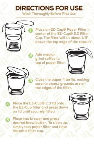 Perfect Pod EZ-Cup 2.0 Unbleached Disposable Paper Coffee Filters, 200ct, USA - Thumbnail 5