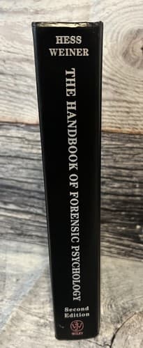 The Handbook of Forensic Psychology (1999 Hardcover) 2nd Ed.by Irving B Weiner - Thumbnail 3