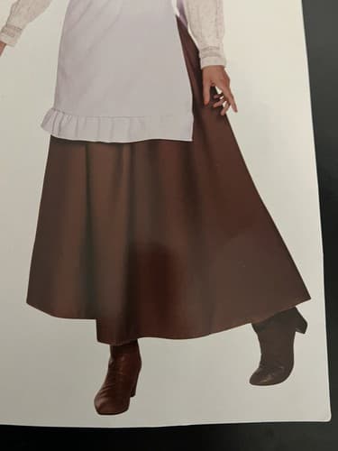 Halloween Thanksgiving Adult Women Costume - Prairie Skirt with Apron - Pioneer - Thumbnail 5