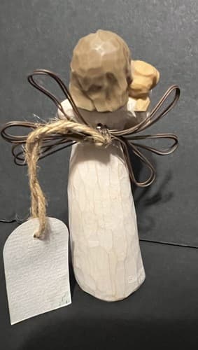 Willow Tree “Angel of Friendship” Figurine Figure Susan Lordi 1999 Puppy No Box - Thumbnail 2