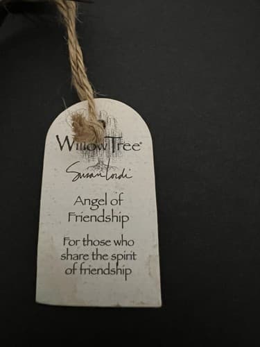 Willow Tree “Angel of Friendship” Figurine Figure Susan Lordi 1999 Puppy No Box - Thumbnail 3
