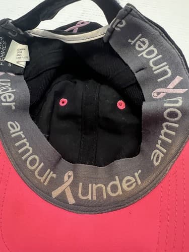UNDER ARMOUR GOLF BREAST CANCER AWARENESS PINK RIBBON HAT One Size Strapback - Thumbnail 5