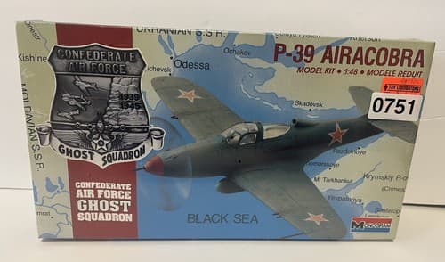 MONOGRAM 1:48 CONFEDERATE AIR FORCE GHOST SQUADRON P-39 AIRACOBRA #5213 NEW