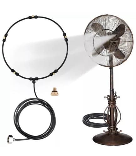 Outdoor Misting Fan Kit for a Cool Patio Breeze Water Mister Spray NA&UM Brand