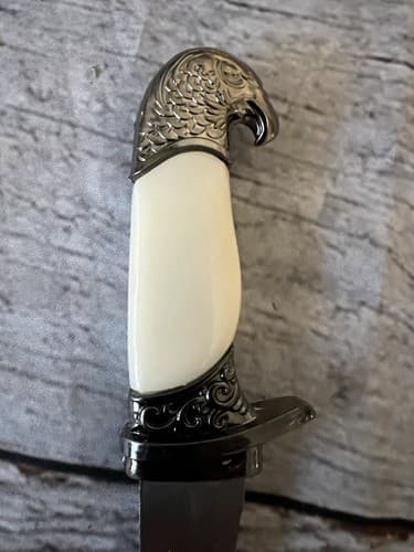 Eagle Head Fixed 4" Blade Knife With Sheath - Thumbnail 4