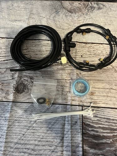 Outdoor Misting Fan Kit for a Cool Patio Breeze Water Mister Spray NA&UM Brand - Thumbnail 2