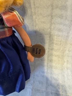 Nancy Ann Storybook Betty Blue Doll W/Outfit & Hat #109 Rooted Hair - Thumbnail 6