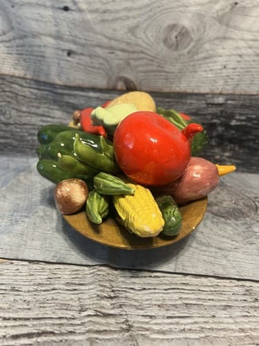 1970s~RARE XTRA LARGE~Ceramic Vegetable Bowl Centerpiece - Thumbnail 10