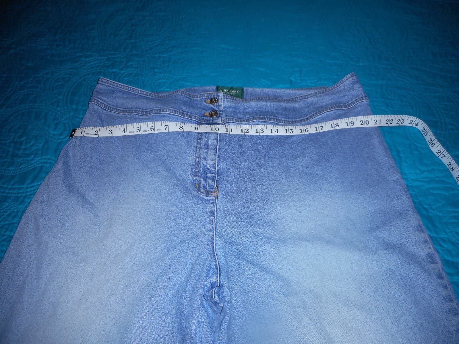 LRL Lauren Jeans Co Womens Blue Jeans Size 20W Classic Straight Light Wash - Thumbnail 5