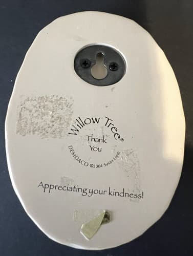 Willow Tree "Thank You~Plaque Appreciating Your Kindness!" 2004 - Thumbnail 2