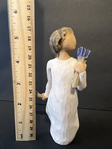 Willow Tree "Lavender Grace" Holding Lavender 5" Resin Figurine 2011 - Thumbnail 4