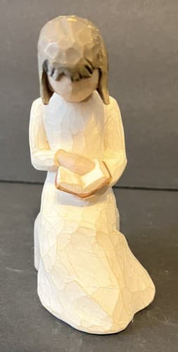 Willow Tree "Wisdom" by Susan Lordi 2003 Girl Reading Book Figurine 4.5"
