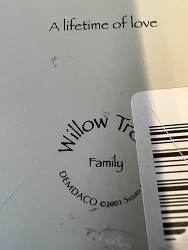 2001 Demdaco Willow Tree "Family~A Lifetime of Love" Plaque By Susan Lordi - Thumbnail 3