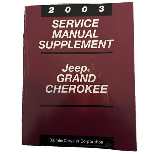 Jeep Grand Cherokee 2003 OEM Shop Service Repair Manual Wiring Diagrams 4X4 DYI