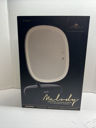 Impressions Vanity Melody Duotone Lighted Makeup Mirror with LED Strip Light.