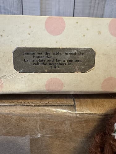 Nancy Ann Storybook Dolls Vintage~#161 "Jennie Set the Table" Doll ~ - Thumbnail 5