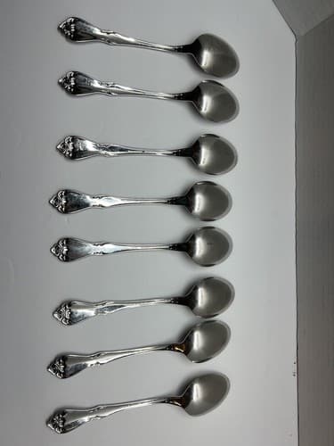 Oneida Arbor True Rose Stainless Tablespoons Flatware Stainless Lot of 8 - Thumbnail 2