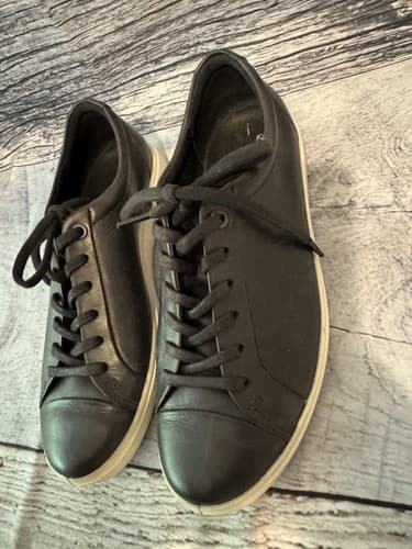 Ecco Soft Comfort~Womens Size 7-7.5 Black Casual Walking Leather Shoes Sneakers - Thumbnail 7