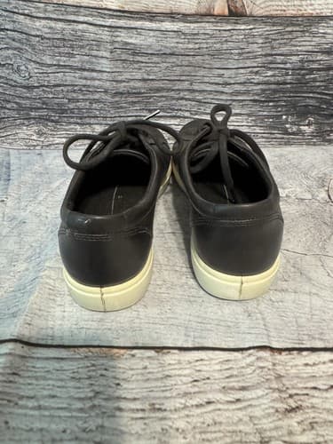 Ecco Soft Comfort~Womens Size 7-7.5 Black Casual Walking Leather Shoes Sneakers - Thumbnail 8