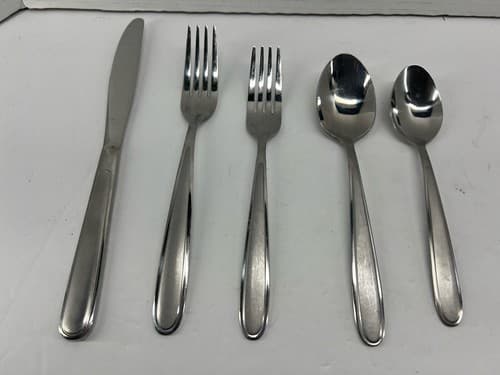 Oneida Penninsula Castle Jordan Laura Flatware Lot 40 Pcs. Eight 5 Pc Sets - Thumbnail 2