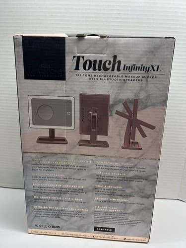 Impressions Vanity Touch XL Highlight LED Makeup Mirror Lighted Rose Gold - Thumbnail 2