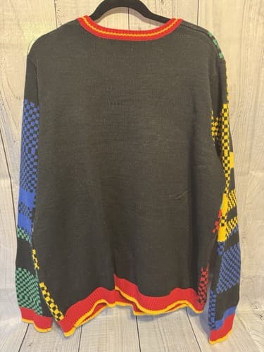 Holiday Time Unisex Adult Dinosaur Ugly Christmas Pullover Sweater Sz XL - Thumbnail 3