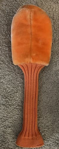 Clemson University Team Golf Club Head Cover Orange Knit X Sport - Thumbnail 3