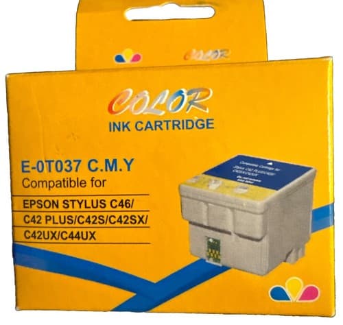 Epson Compatible Ink Color Cartridge CMY E-0T037 For Stylus C46/c42/c42s/c42sx