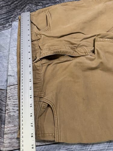 Carhartt Pants Mens 38x32 Camel Relaxed Fit Logo Workwear Outdoor - Thumbnail 6