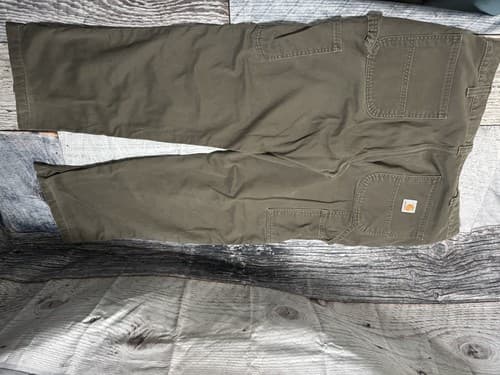 Carhartt Pants Mens 38x30 Brown Relaxed Fit Logo Workwear Outdoor - Thumbnail 4