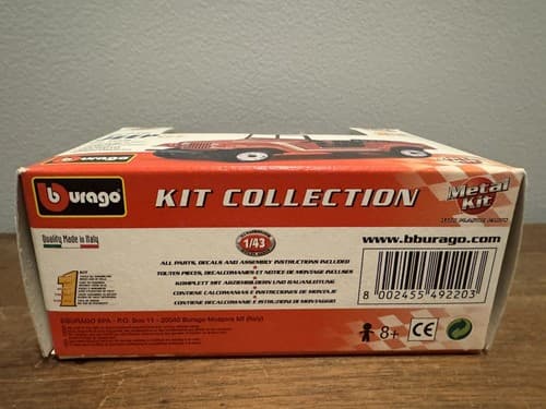 *NEW* 1:43 BBurago 49220 Red Jeep CJ-7 factory sealed metal kit - Thumbnail 3