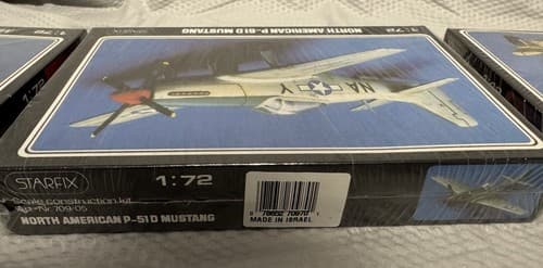 Starfix Model Kit Lot (3)~Spitfire MK IX, N.AmericanP51D Mustang, Mitsu A6M5 Zer - Thumbnail 10