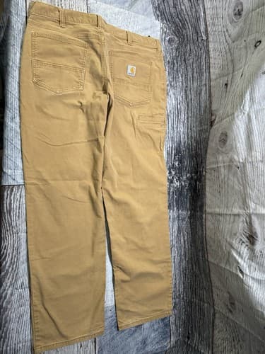 Carhartt Pants Mens 38x32 Camel Relaxed Fit Logo Workwear Outdoor - Thumbnail 7