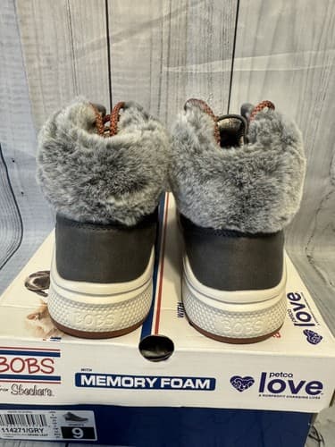 Skechers Women's size 9M,Gray~ BOBS Skipper Wave~Grand Leap Boot - Thumbnail 4