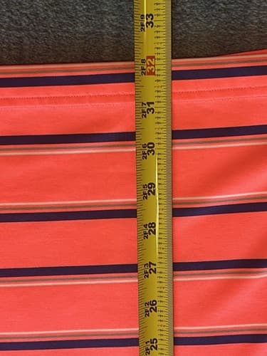 Under Armour HeatGear Men's Large Loose Orange Stripe Short Sleeve Polo 2XL - Thumbnail 5