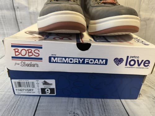 Skechers Women's size 9M,Gray~ BOBS Skipper Wave~Grand Leap Boot - Thumbnail 7