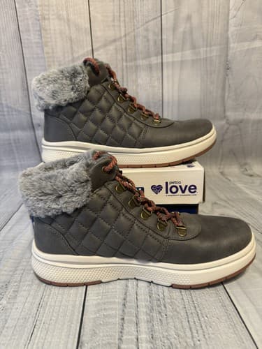 Skechers Women's size 9M,Gray~ BOBS Skipper Wave~Grand Leap Boot - Thumbnail 2